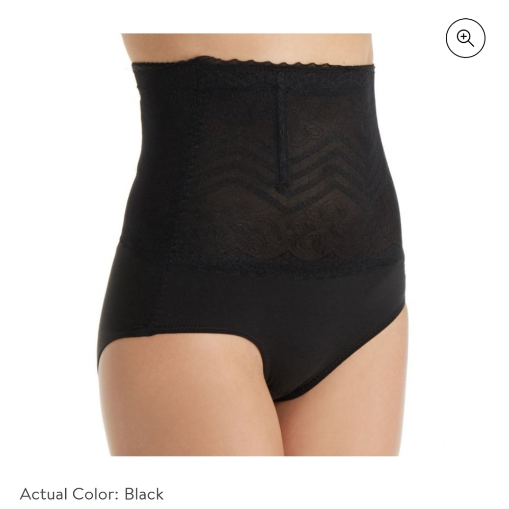 Jacquard/mesh Cotton Bottom High Waist Shapewear